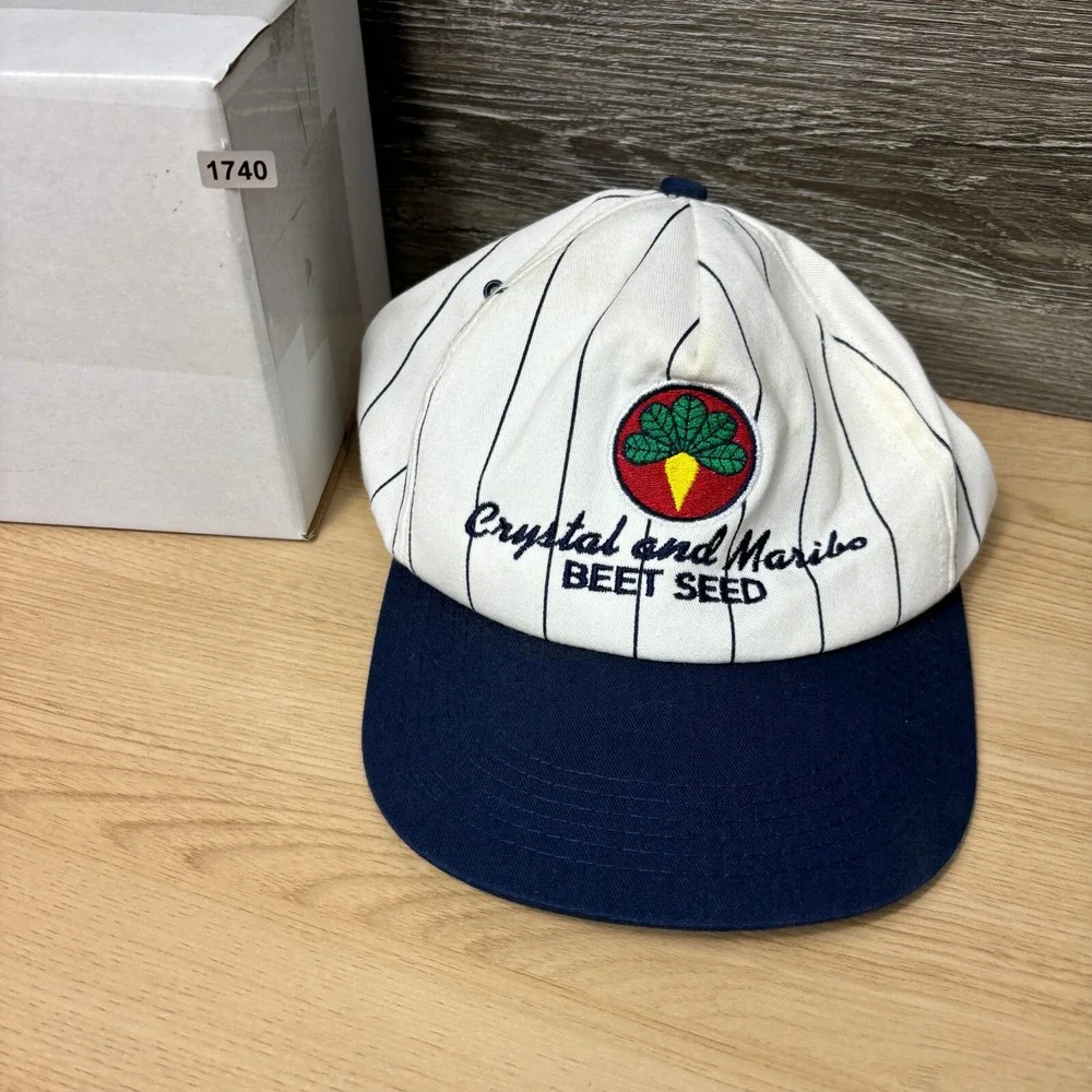 Vintage Crystal and‎ Maribo Hat Cap Snapback Beet Seed Farming K Products